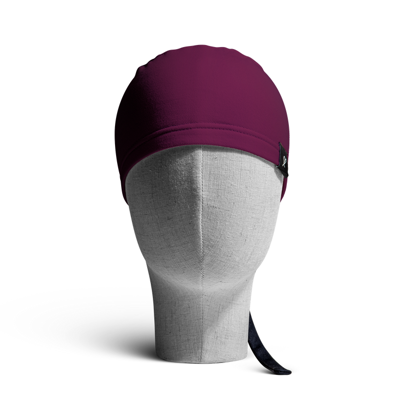 WooCaps The Solids Burgundy Front
