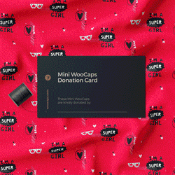 Mini WooCaps Donation Card