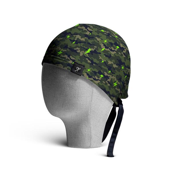 Thunderbolts & Lightening Skull Cap Side