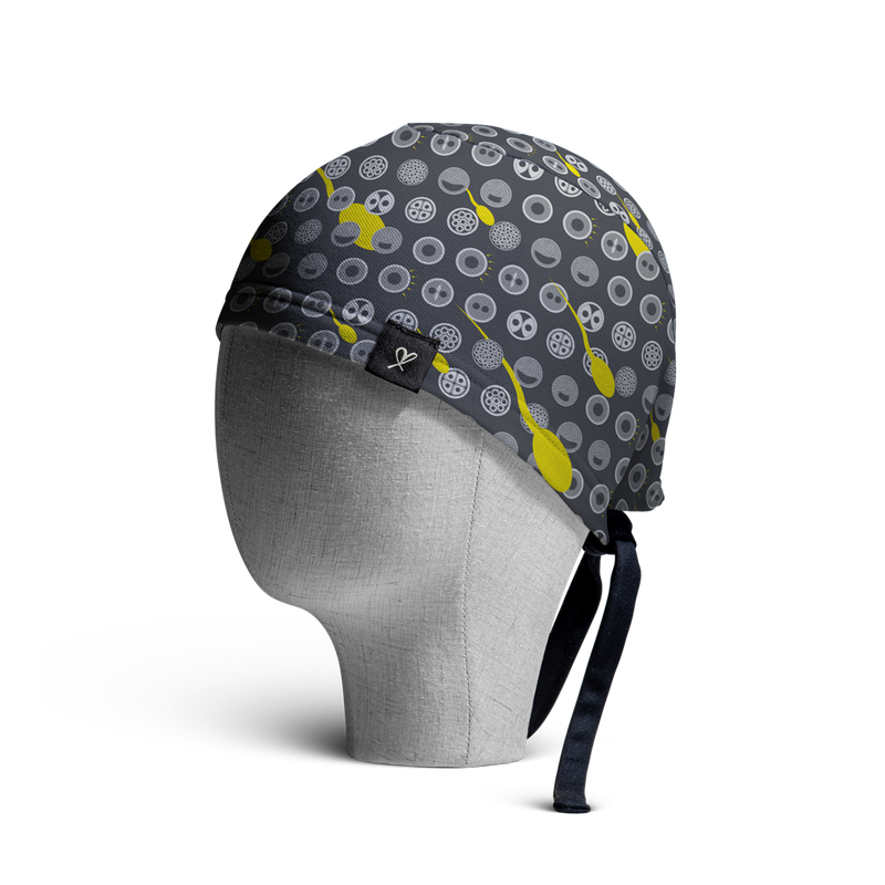 WooCaps Back Then Scrub Cap Side View