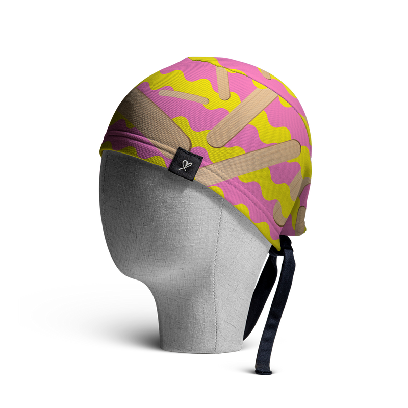 WooCaps Popsicle Scrub Cap Side View