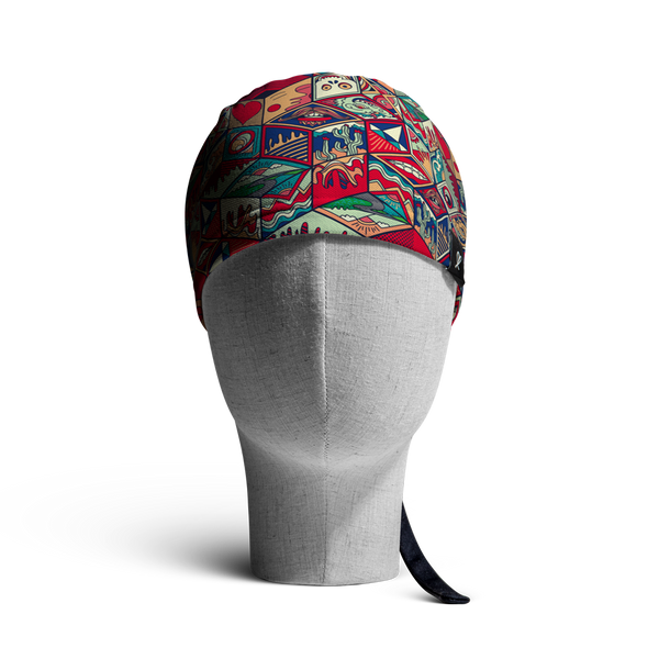 WooCaps Magic Boxes Scrub Cap Front View
