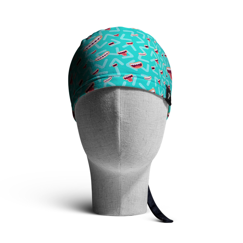 WooCaps Say Cheese Scrub Cap Front View