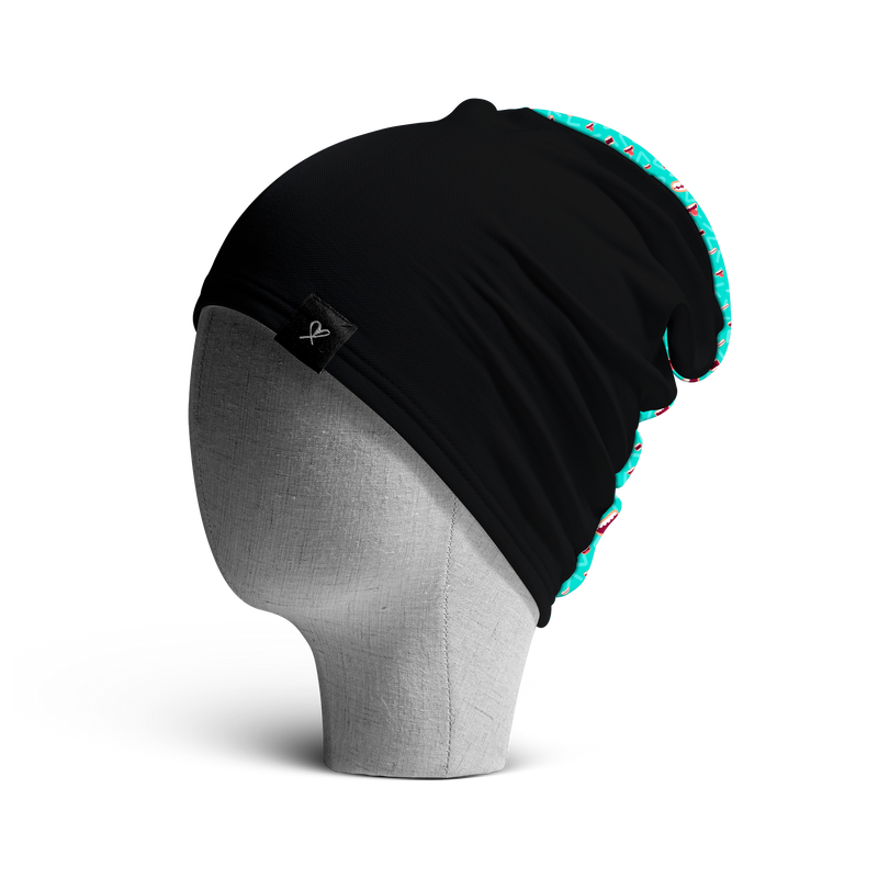 The Inverted Say Cheese WooCap, loose beanie, side